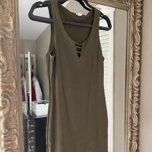 Olive Green Bodycon Dress